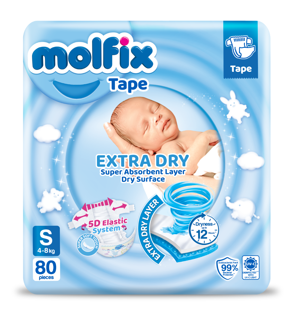 Couche Molfix Culottes Paquet N° 5