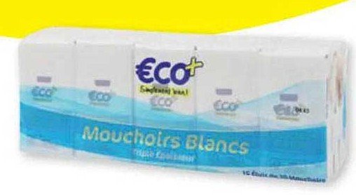 Mouchoir Blancs Eco+ Paquet